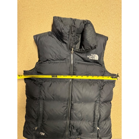 The North Face 700 Fill Down Puffer Vest Womens Black XS Full Zip Insulated - Picture 6 of 8